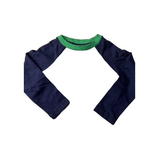 Mightly Girls Navy Blue | Forest Green | Grey Long Sleeve T-Shirt Size: 3T Navy Blue | Forest Green | Grey