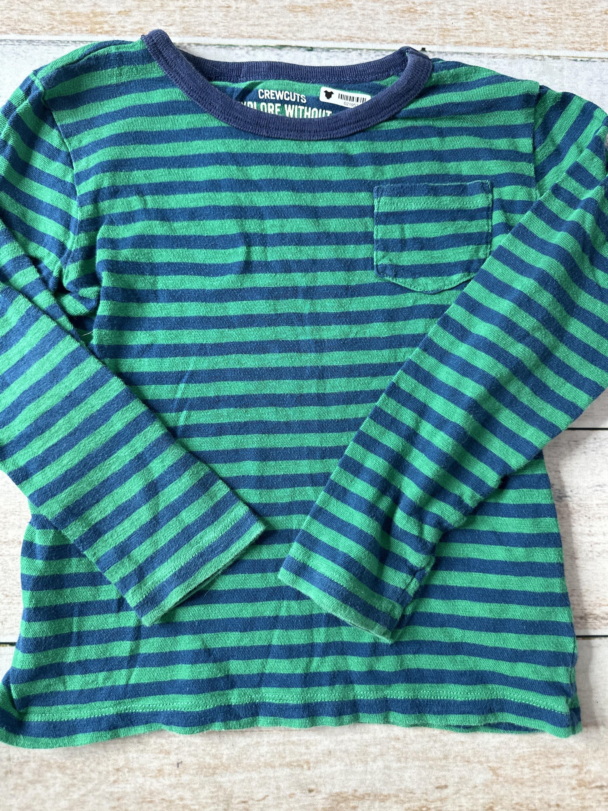 J Crew Boys Navy Blue | Forest Green Button Down Short Sleeve Size: 4-5 Years Navy Blue | Forest Green