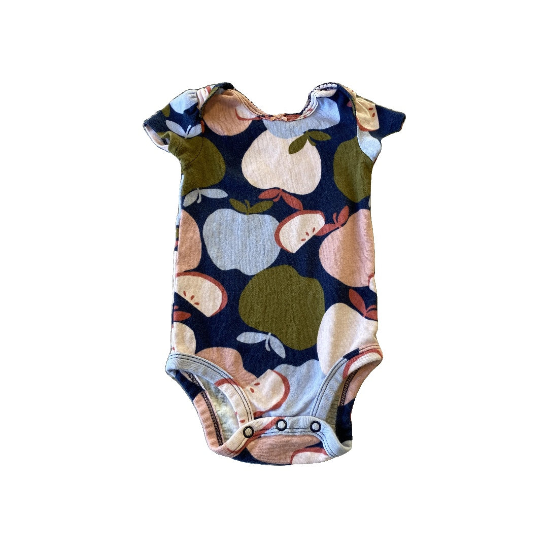 Carters Girls Navy Blue | Fruit Onesie Size: 6 months Navy Blue | Fruit