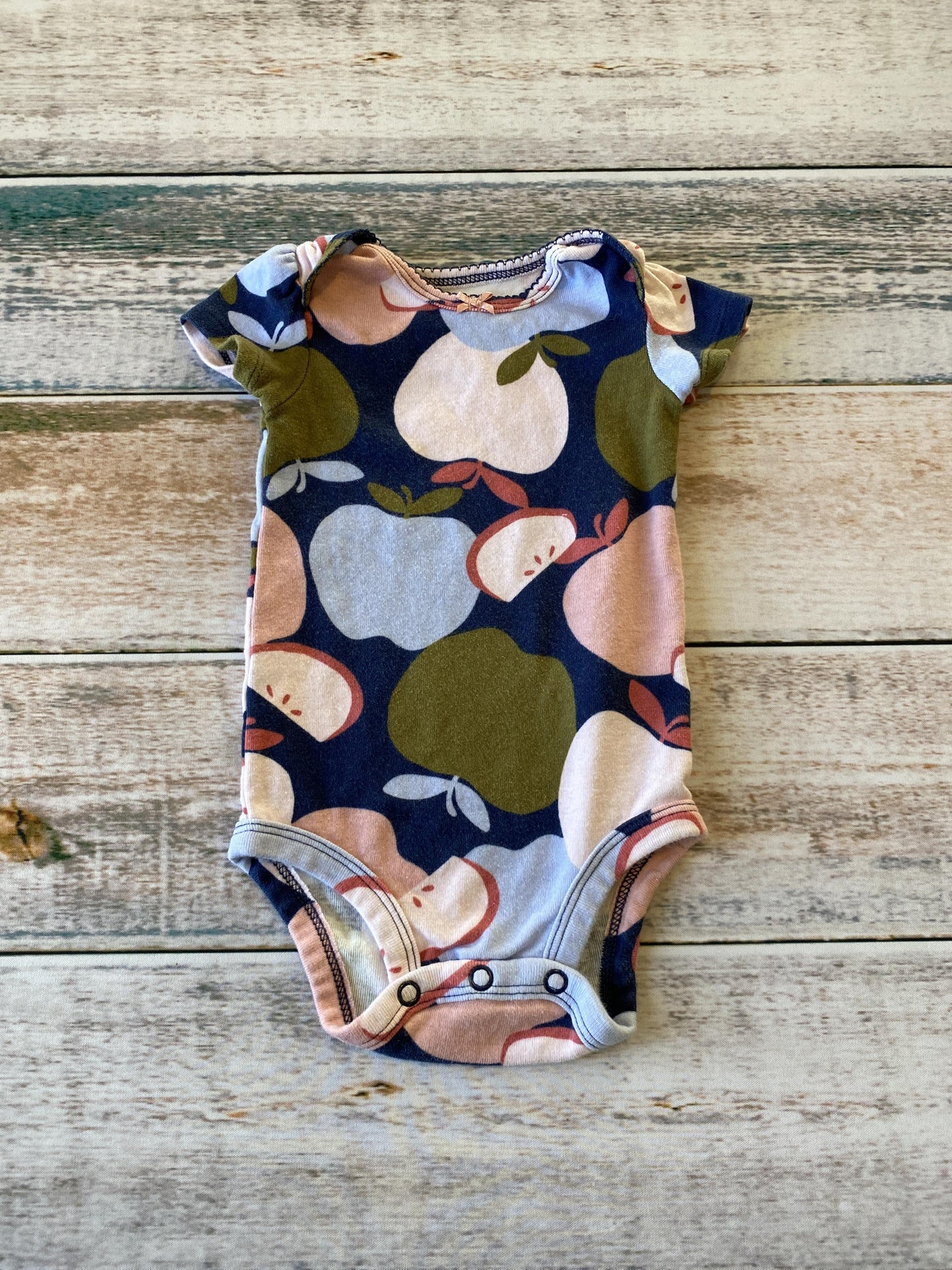 Carters Girls Navy Blue | Fruit Onesie Size: 6 months Navy Blue | Fruit