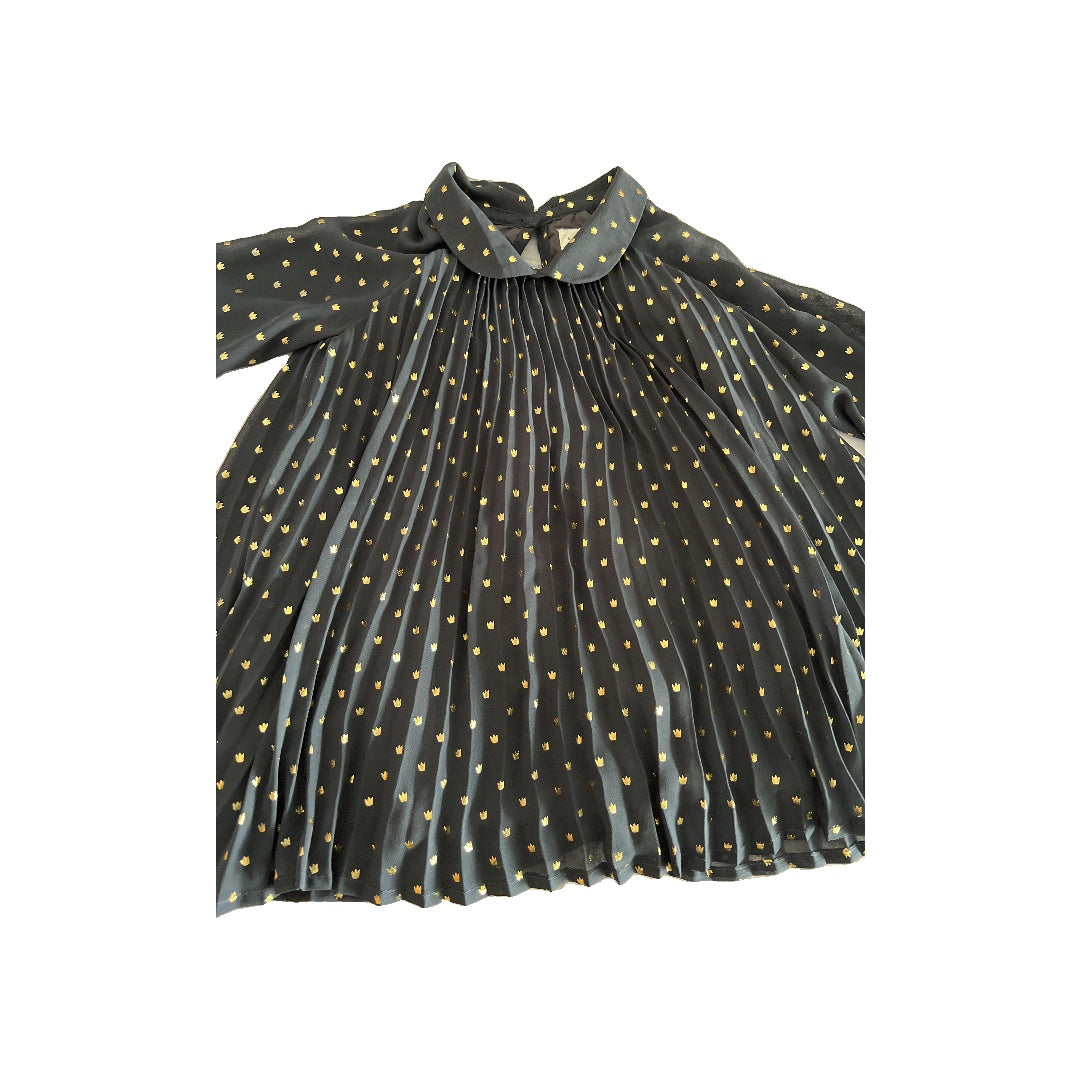 Gap Girls Navy Blue | Gold Dress Size: 12-18 months Navy Blue | Gold