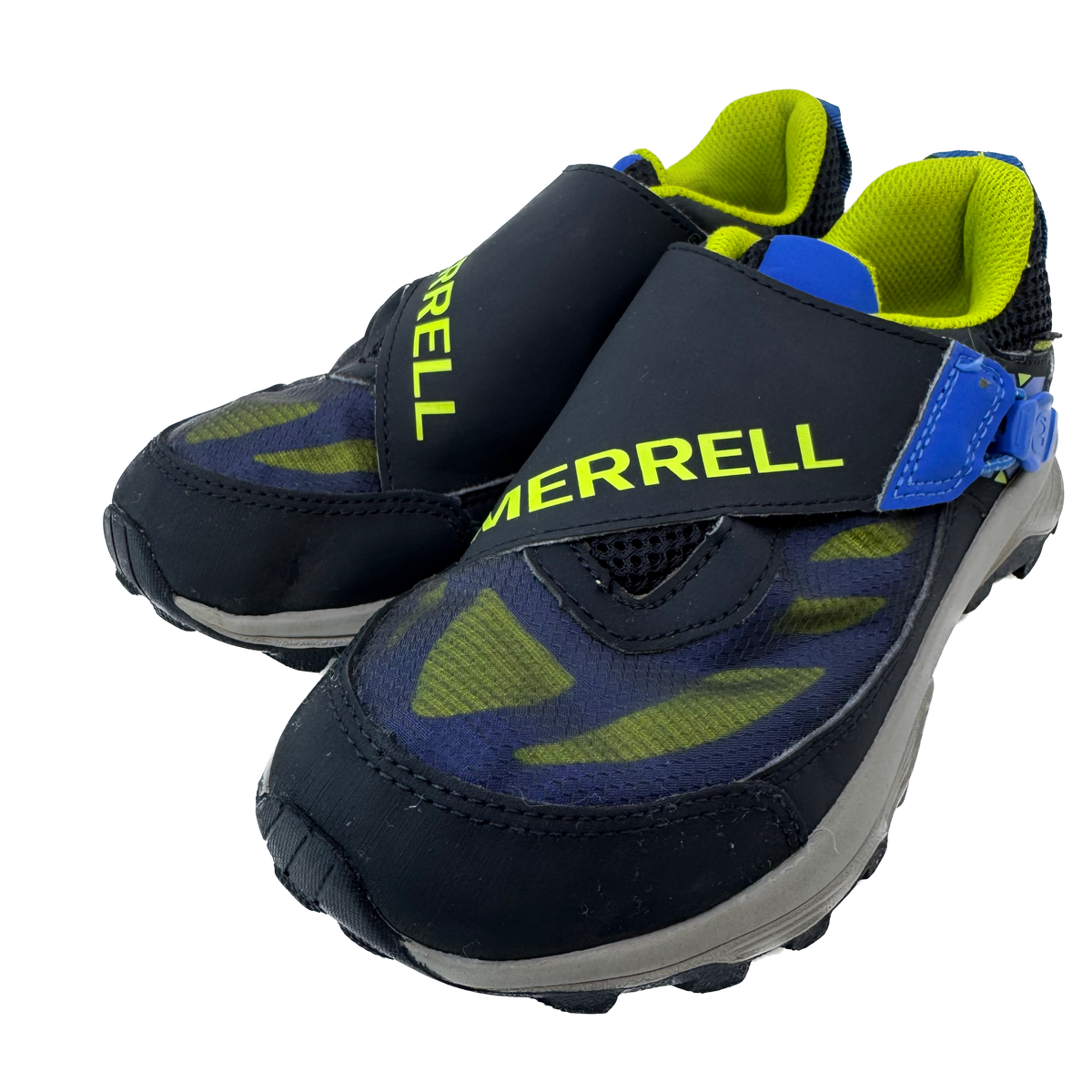Merrell Unisex Navy | Blue | Green Sneakers Size: 2 Youth Navy | Blue | Green