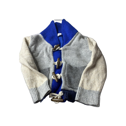 Gap Boys Navy Blue | Grey | cream Sweater Size: 3T Navy Blue | Grey | cream