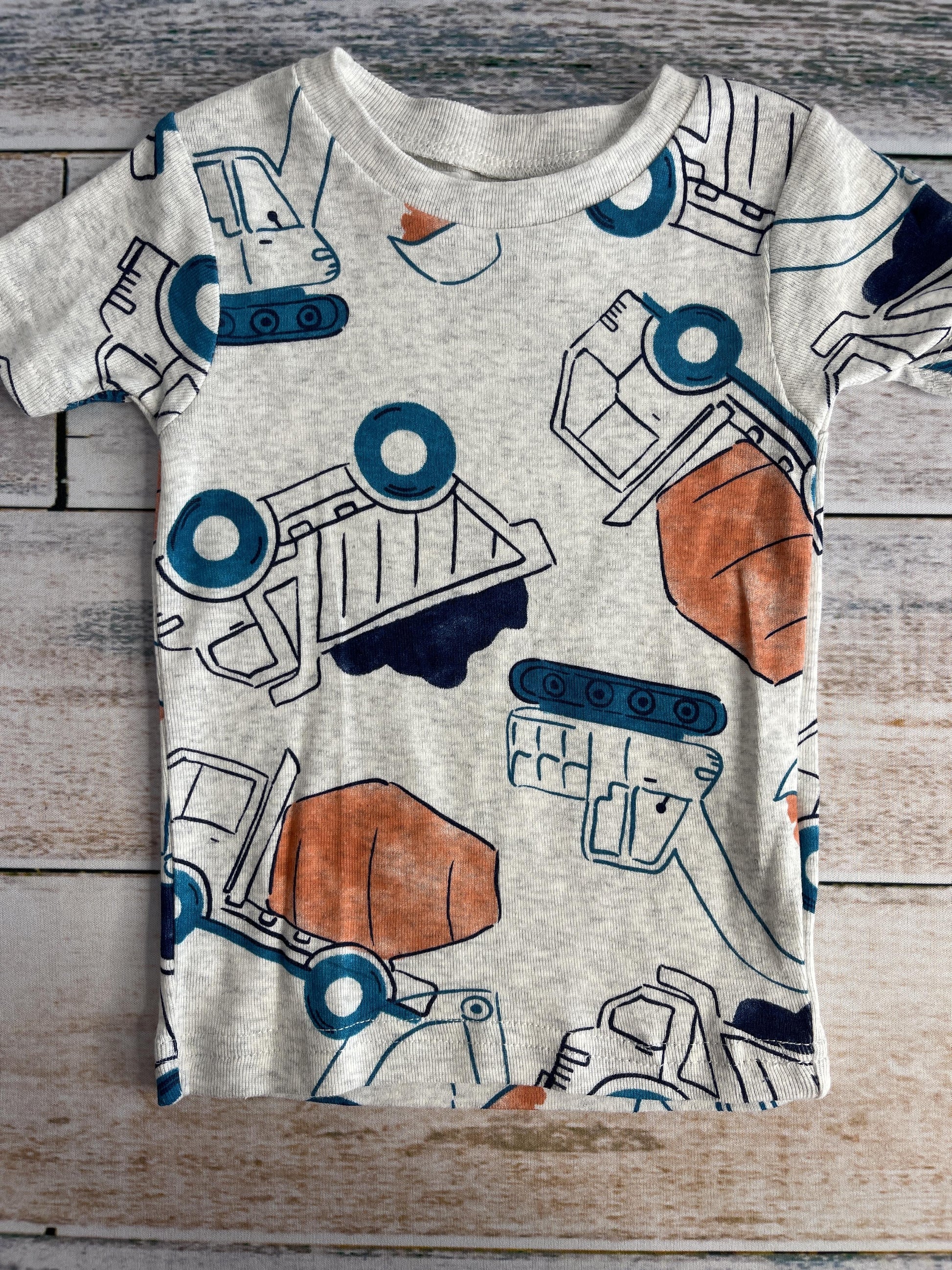 Carters Boys Navy Blue | Grey | orange Pajamas Size: 12 months Navy Blue | Grey | orange