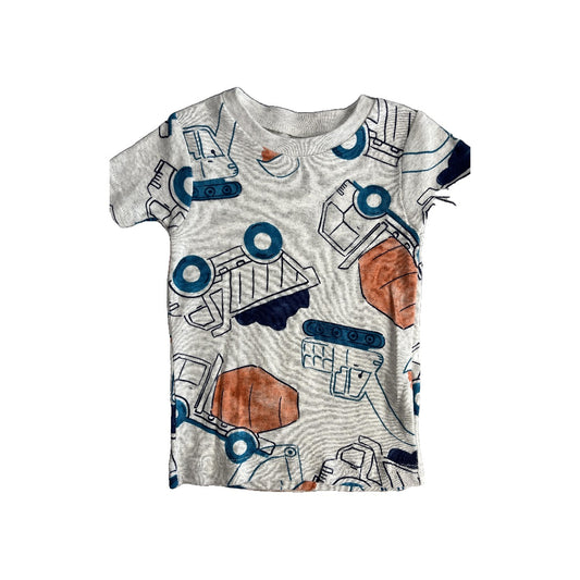 Carters Boys Navy Blue | Grey | orange Pajamas Size: 12 months Navy Blue | Grey | orange