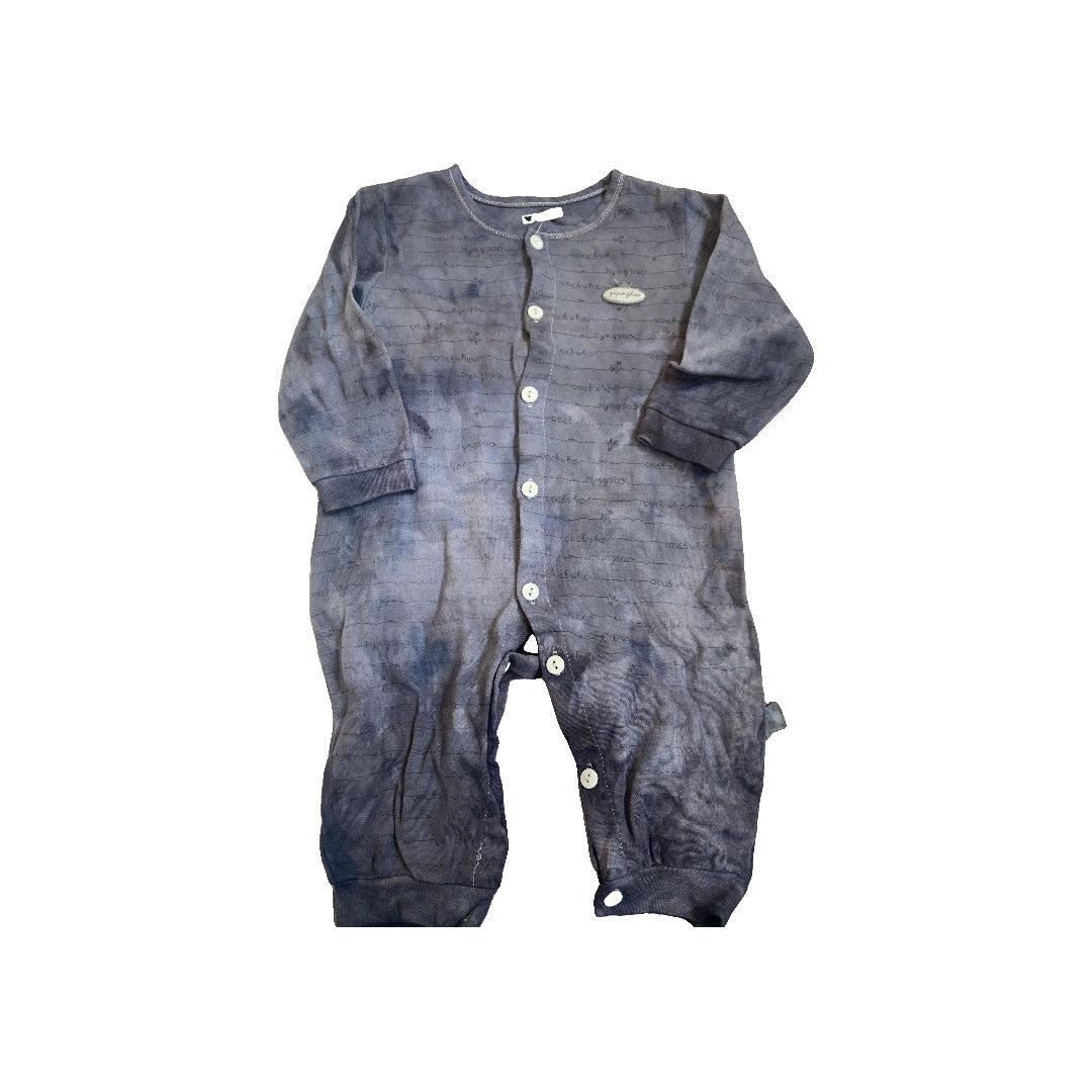 Boys Navy Blue | Grey | Tie Dye Long Sleeve Outfit Size: 12M Navy Blue | Grey | Tie Dye