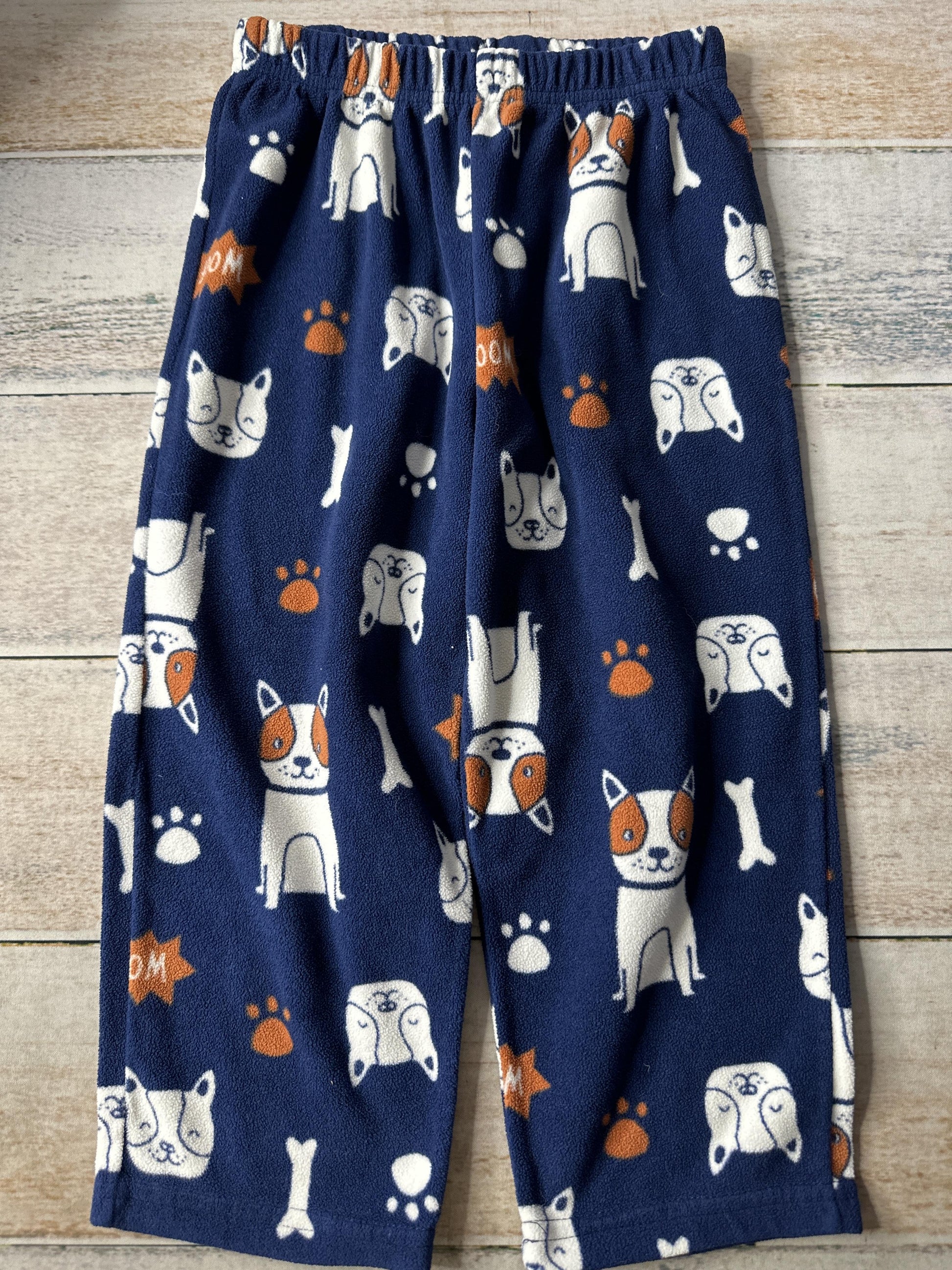 Carters Boys Navy Blue | Grey | White Pajamas Size: 4T Navy Blue | Grey | White