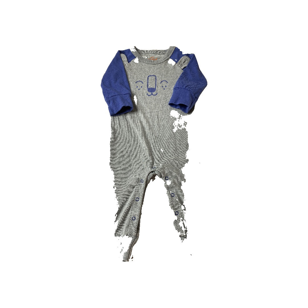 Cat & Jack Boys Navy Blue | Grey Long Sleeve Outfit Size: 6-9 months Navy Blue | Grey
