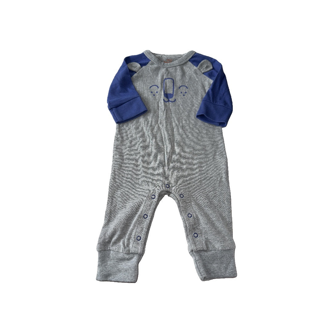 Cat & Jack Boys Navy Blue | Grey Long Sleeve Outfit Size: 6-9 months Navy Blue | Grey