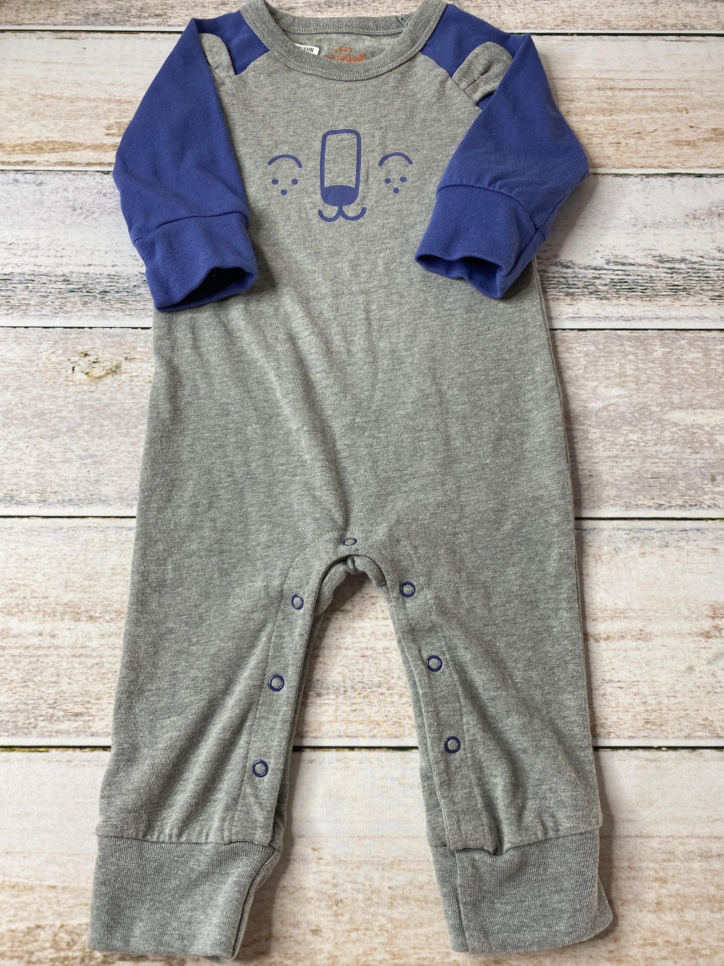 Cat & Jack Boys Navy Blue | Grey Long Sleeve Outfit Size: 6-9 months Navy Blue | Grey