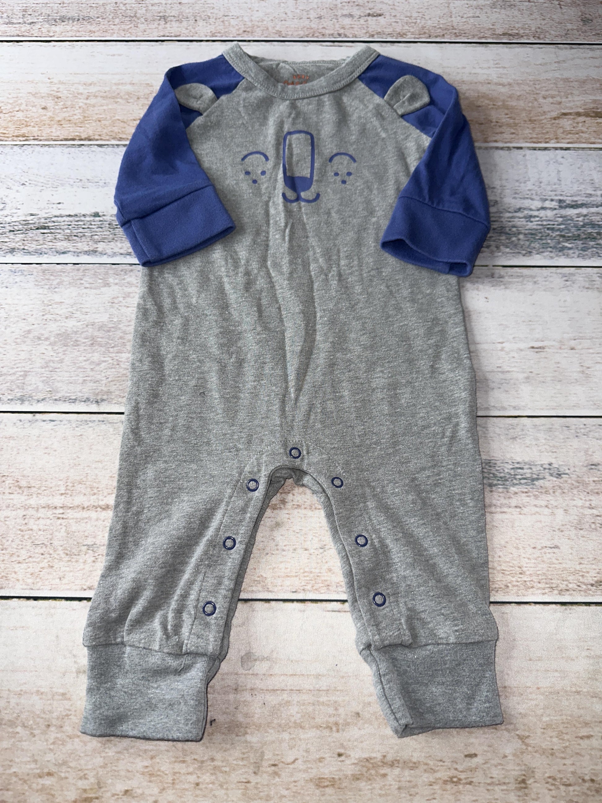 Cat & Jack Boys Navy Blue | Grey Long Sleeve Outfit Size: 6-9 months Navy Blue | Grey