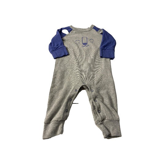 Cat & Jack Boys Navy Blue | Grey Long Sleeve Outfit Size: 6-9 months Navy Blue | Grey