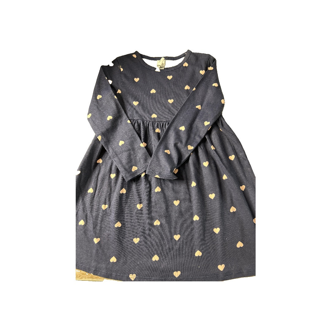 Harper Canyon Girls Navy Blue | Hearts Dress Size: 3T Navy Blue | Hearts