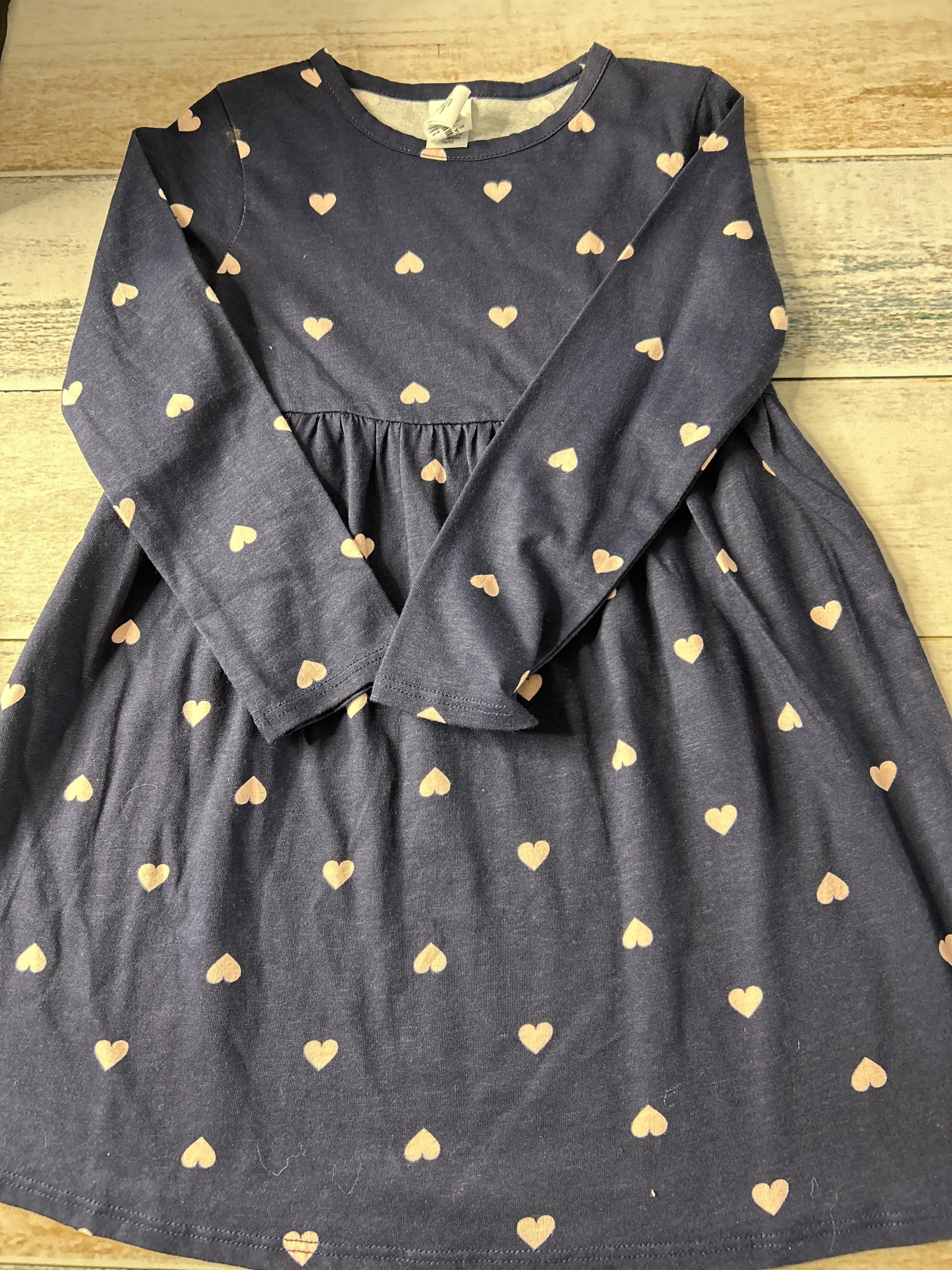Harper Canyon Girls Navy Blue | Hearts Dress Size: 3T Navy Blue | Hearts