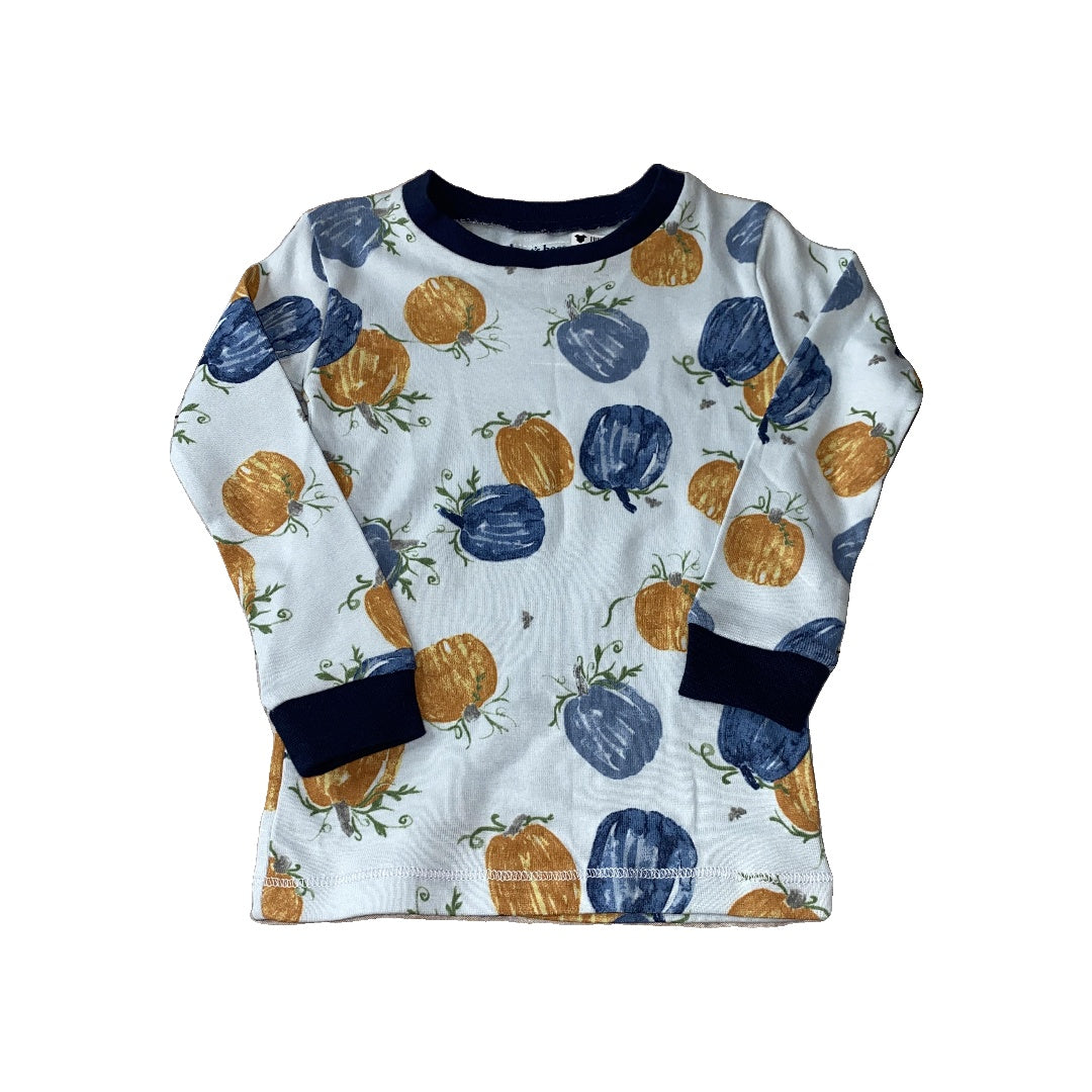 Burt's Bees Unisex Navy Blue | Light Blue | orange Pajamas Size: 2T Navy Blue | Light Blue | orange