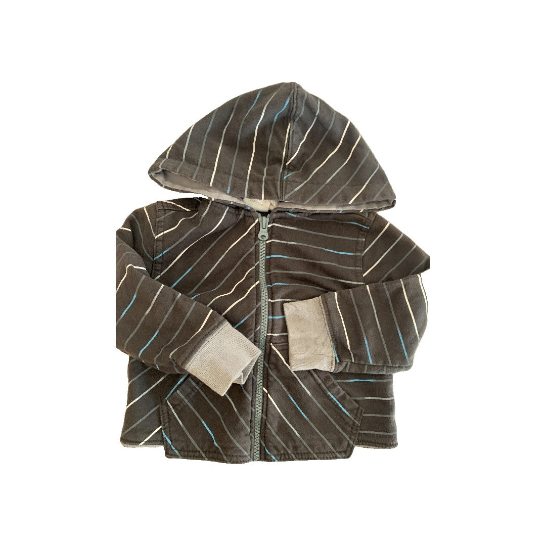 KoalaKids Boys Navy Blue | Light Blue | Stripe Jacket Size: 12-18 months Navy Blue | Light Blue | Stripe