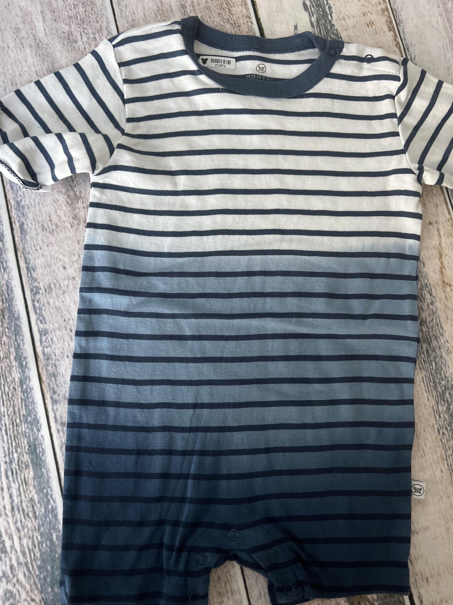 Honest co Boys Navy Blue | Light Blue | Tie Dye Romper Size: 18 months Navy Blue | Light Blue | Tie Dye