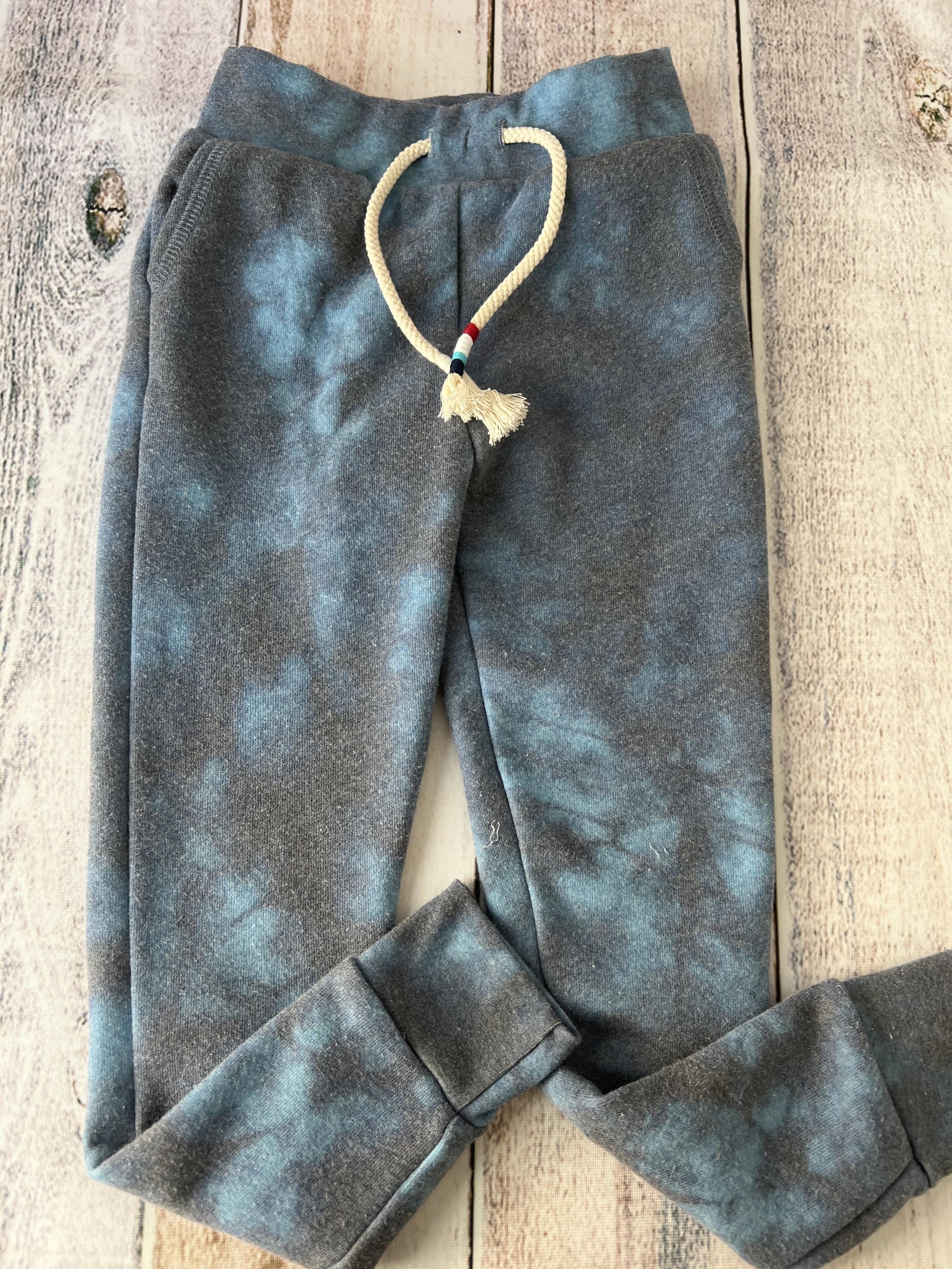 Sol Angeles Unisex Navy Blue | Light Blue | Tie Dye Pants Size: 2T Navy Blue | Light Blue | Tie Dye