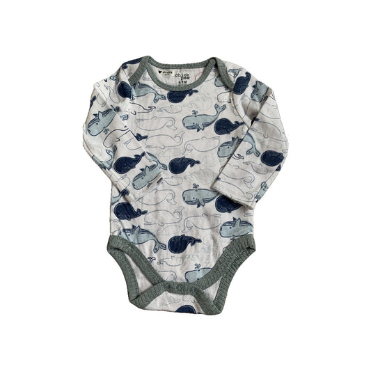 Chick Pea Boys Navy Blue | Light Blue | whales | Sea Animals Onesie Size: 6-9 months Navy Blue | Light Blue | whales | Sea Animals