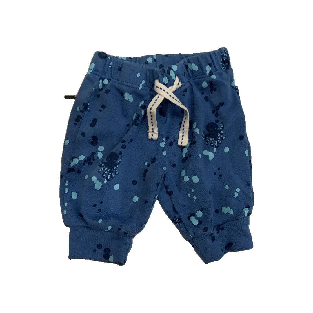 Oliver & Rain Boys Navy Blue | Light Blue Pants Size: Newborn Navy Blue | Light Blue