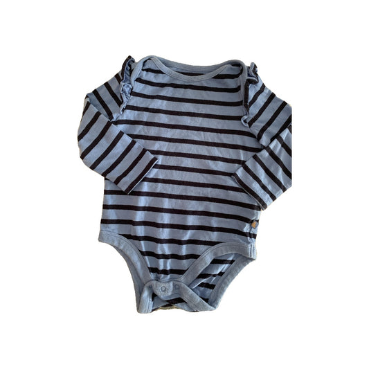 Gap Girls Navy Blue | Light Blue Onesie Size: 6-12 months Navy Blue | Light Blue