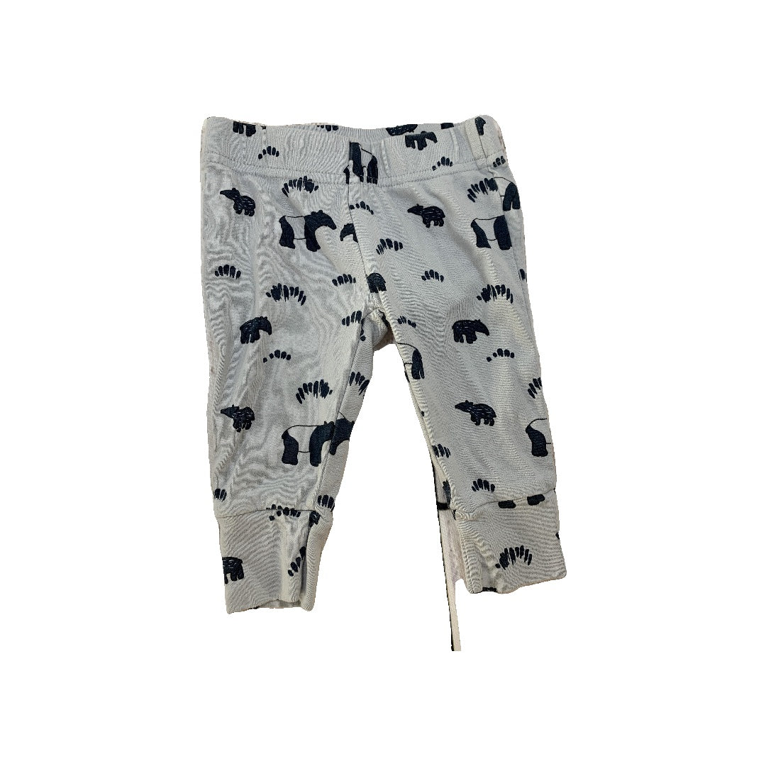 Oliver & Rain Unisex Navy Blue | Light Blue Pajamas Size: 6 months Navy Blue | Light Blue