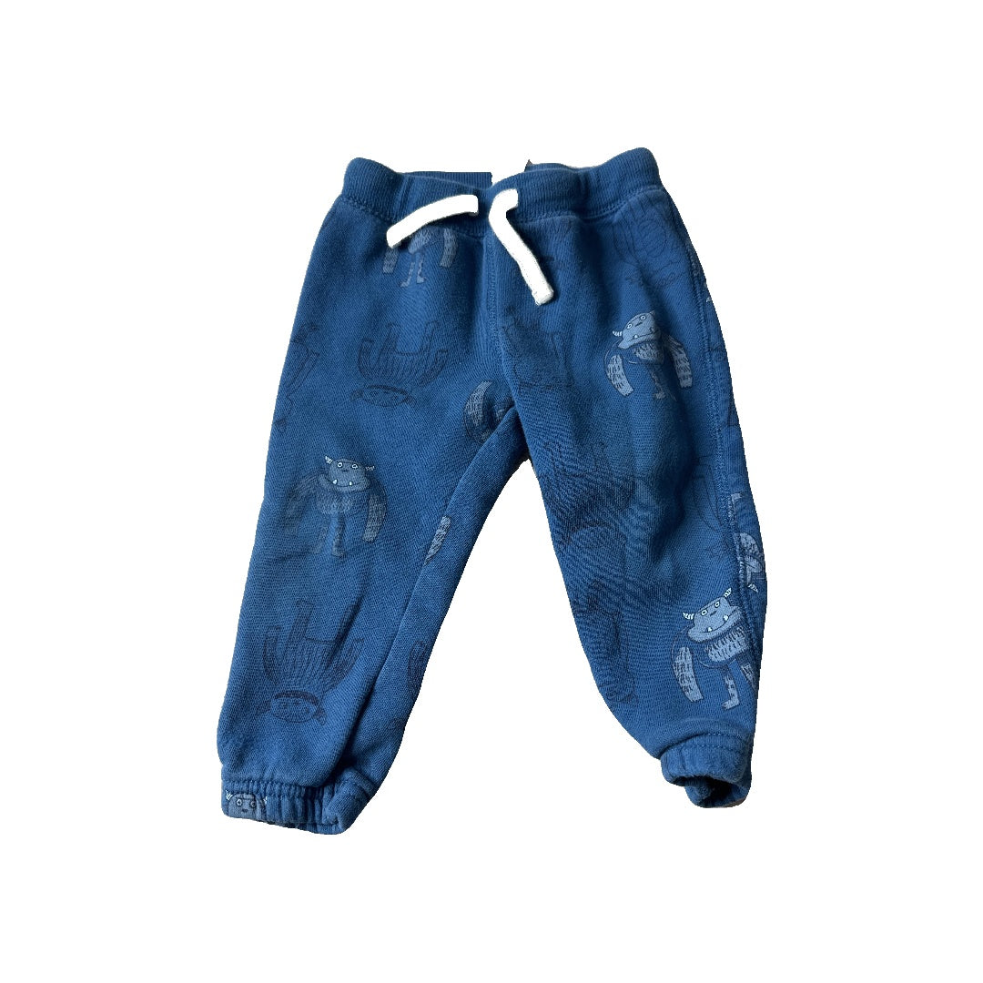Carters Unisex Navy Blue | Light Blue Pants Size: 18 months Navy Blue | Light Blue