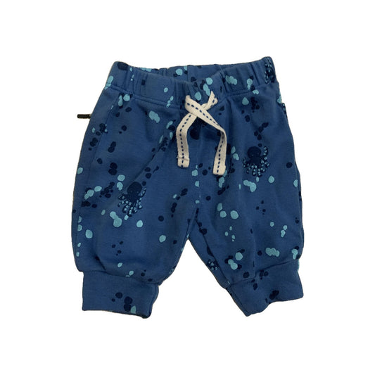 Oliver & Rain Boys Navy Blue | Light Blue Pants Size: Newborn Navy Blue | Light Blue