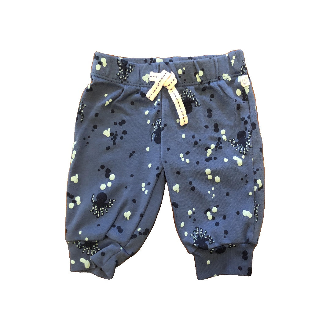 Oliver & Rain Boys Navy Blue | Light Blue Pants Size: 3 months Navy Blue | Light Blue