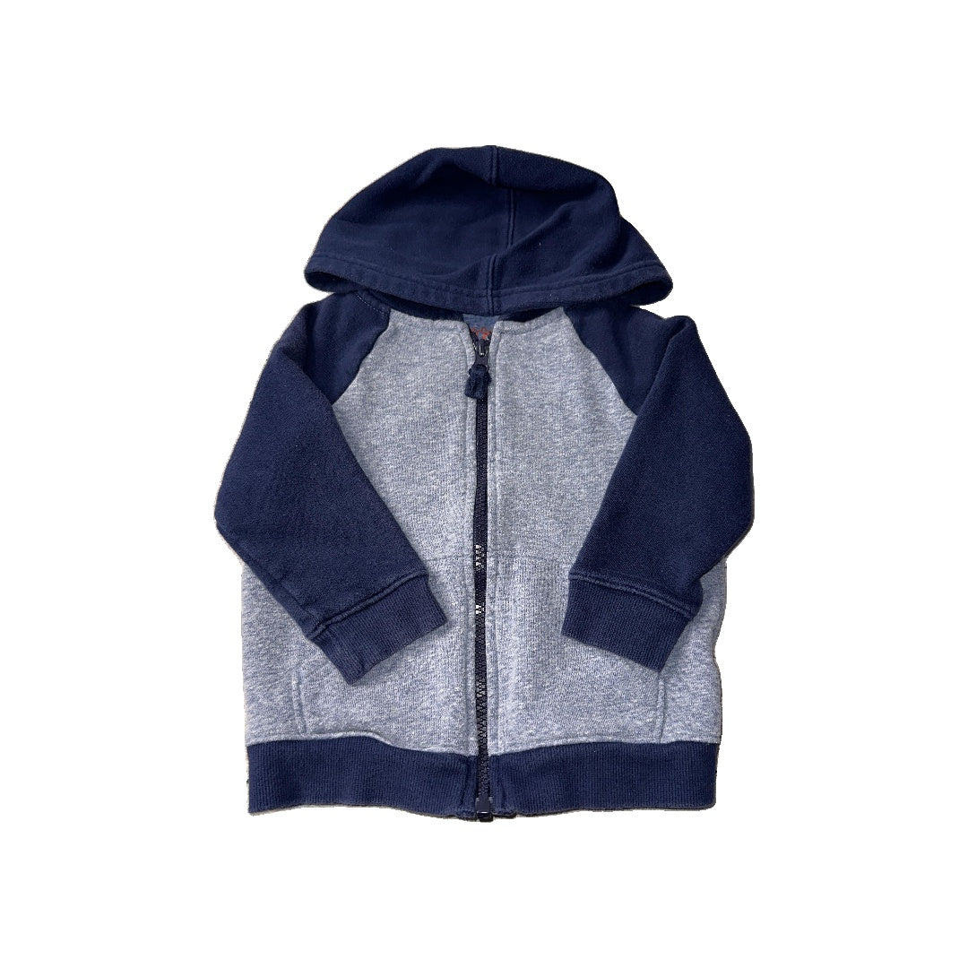 Cat & Jack Boys Navy Blue | Light Blue Hoodie Size: 18 months Navy Blue | Light Blue