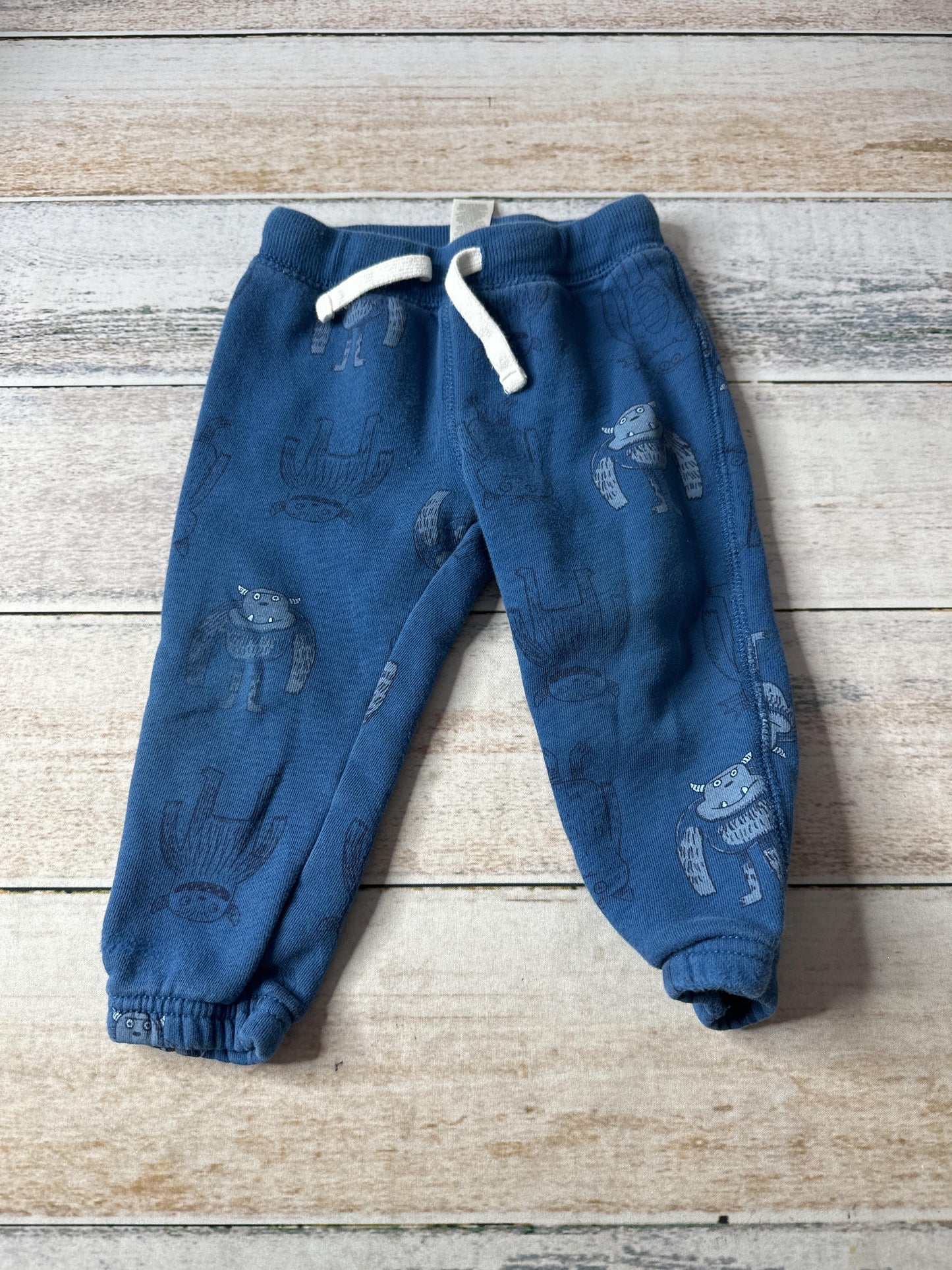 Carters Unisex Navy Blue | Light Blue Pants Size: 18 months Navy Blue | Light Blue