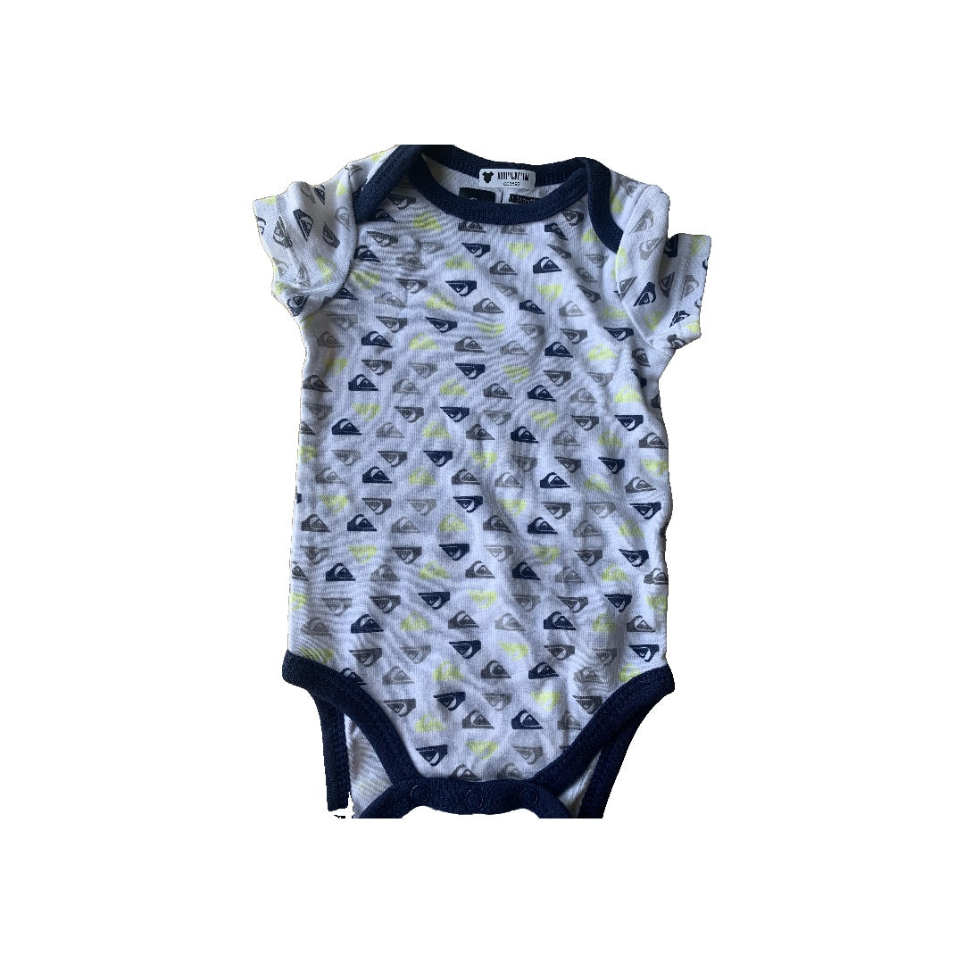 Boys Navy Blue | light green | White Onesie Size: 0-3 months Navy Blue | light green | White