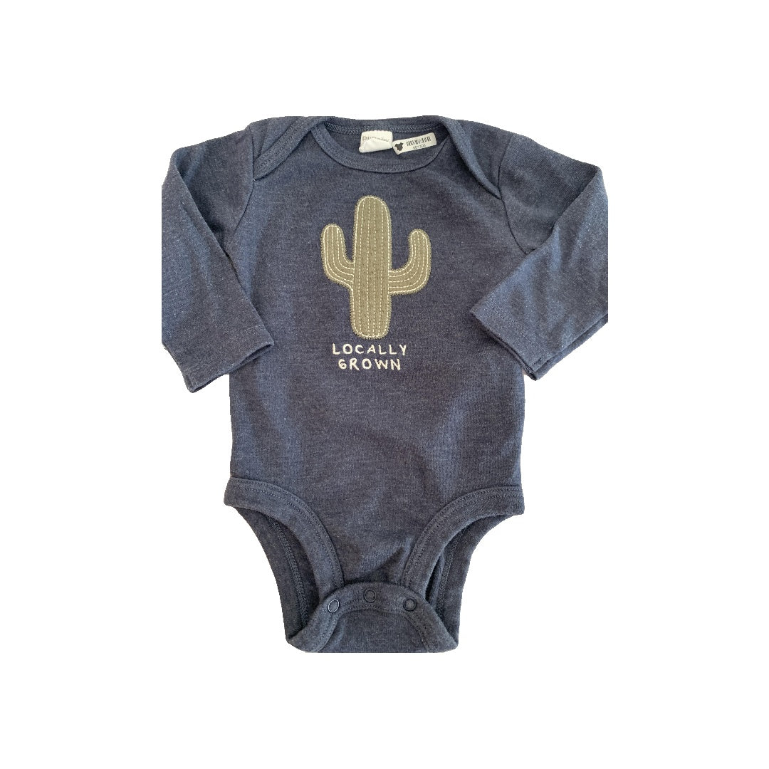 PL Baby Unisex Navy Blue | light green Onesie Size: 3 months Navy Blue | light green