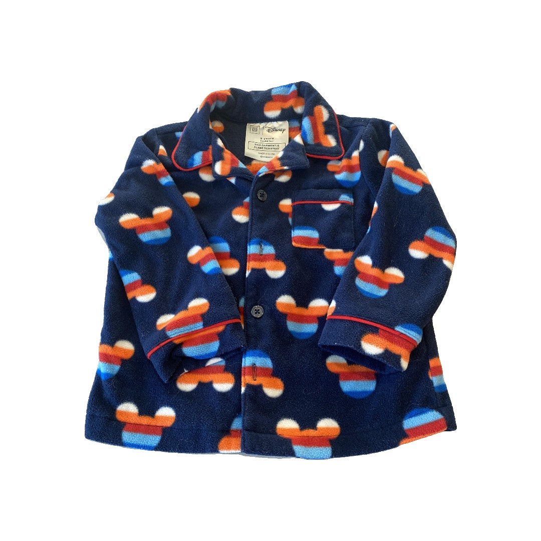 Disney Unisex Navy Blue | Mickey Mouse Pajamas Size: 2T Navy Blue | Mickey Mouse