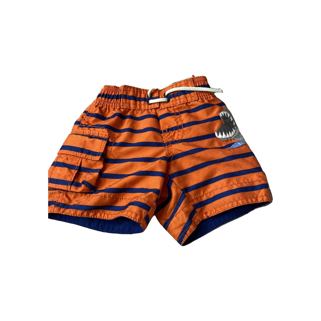 Gap Boys Navy Blue | orange | Sharks Trunks Size: 0-3 months Navy Blue | orange | Sharks