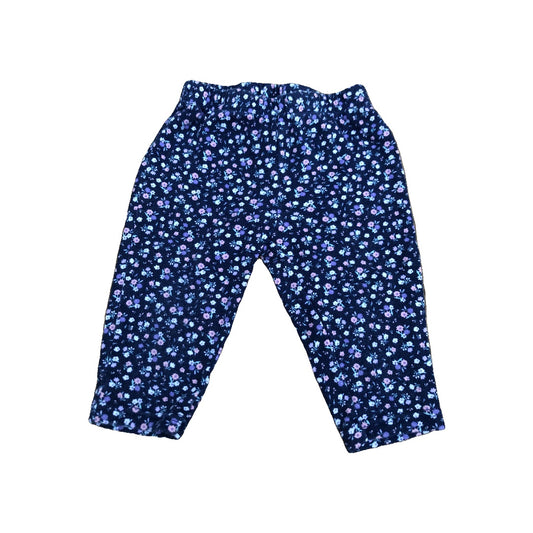 Carters Girls Navy Blue | Pink floral Pants Size: 6 months Navy Blue | Pink floral