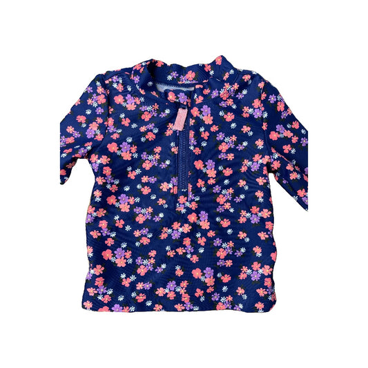 Carters Girls Navy Blue | Pink floral Swimwear Size: 12 months Navy Blue | Pink floral