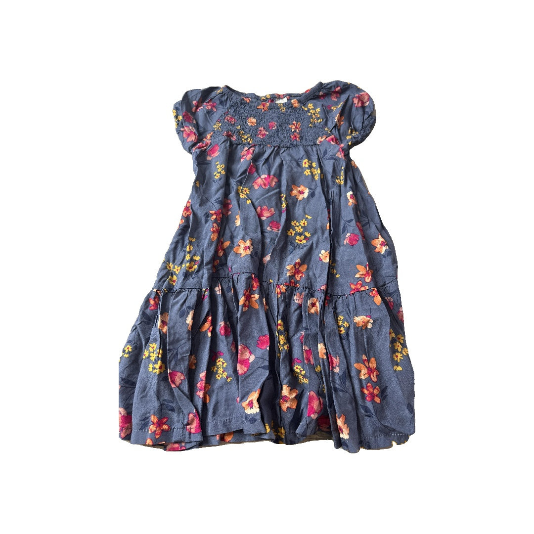Carters Girls Navy Blue | Pink floral Dress Size: 5T Navy Blue | Pink floral