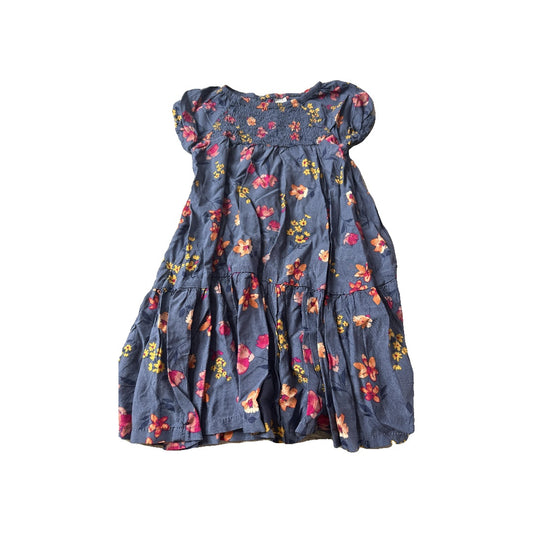 Carters Girls Navy Blue | Pink floral Dress Size: 5T Navy Blue | Pink floral