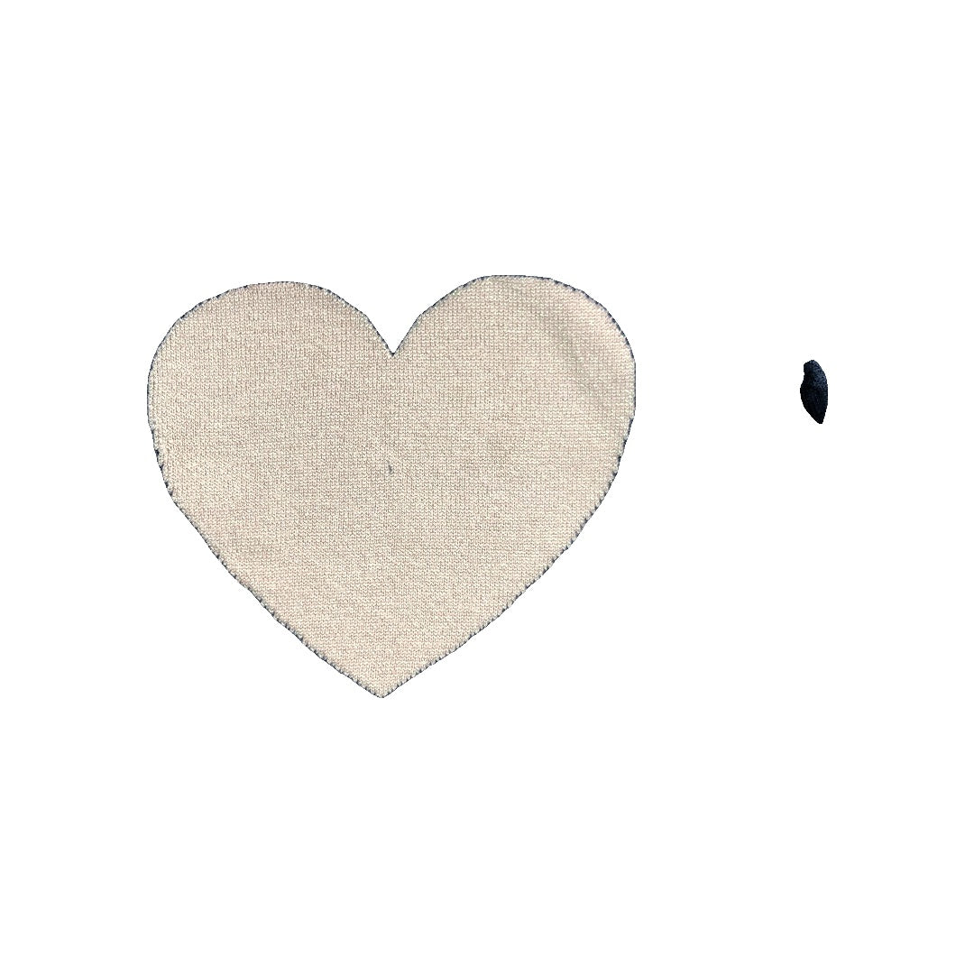 H&M Girls Navy Blue | pink | Hearts Sweater Size: 12-18 months Navy Blue | pink | Hearts