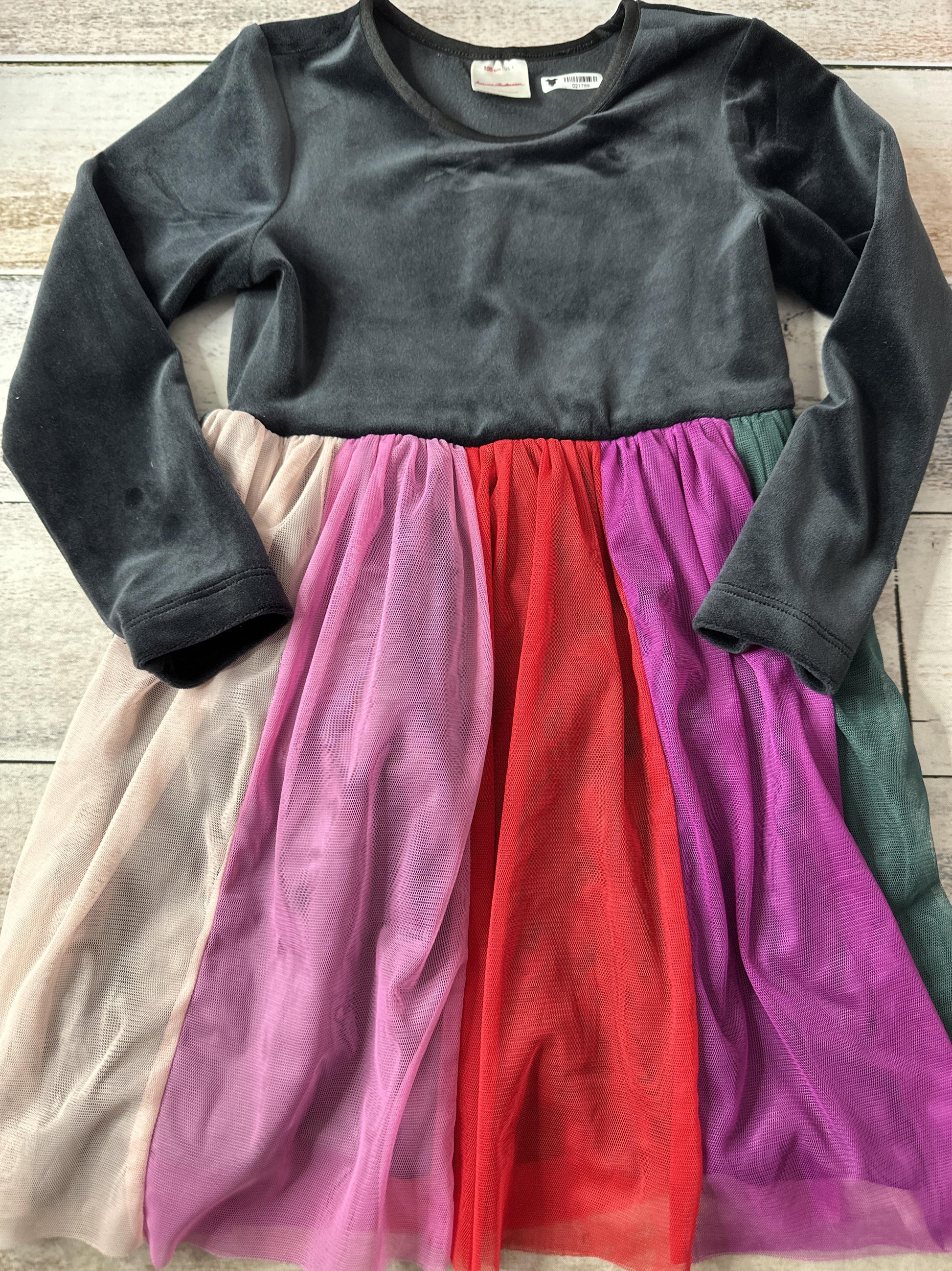 Hanna Andersson Girls Navy Blue | pink | Red | Forest Green Dress Size: 4-5 Years Navy Blue | pink | Red | Forest Green