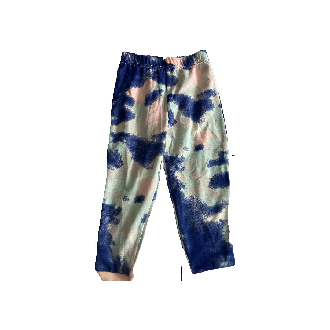 Nordstrom Girls Navy Blue | pink | Tie Dye Pajamas Size: 2T Navy Blue | pink | Tie Dye