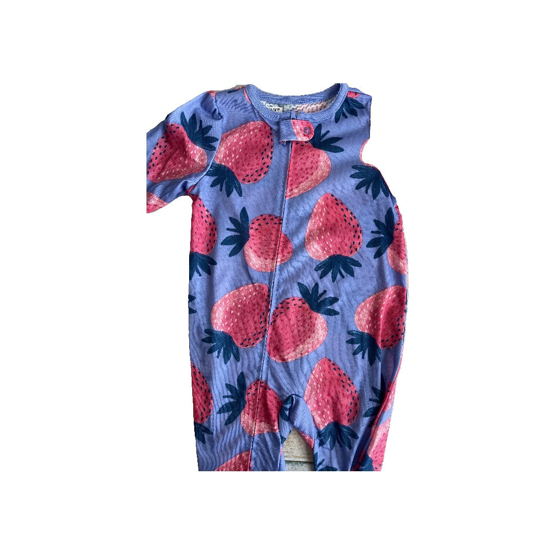 Carters Girls Navy Blue | pink Pajamas Size: 12 months Navy Blue | pink