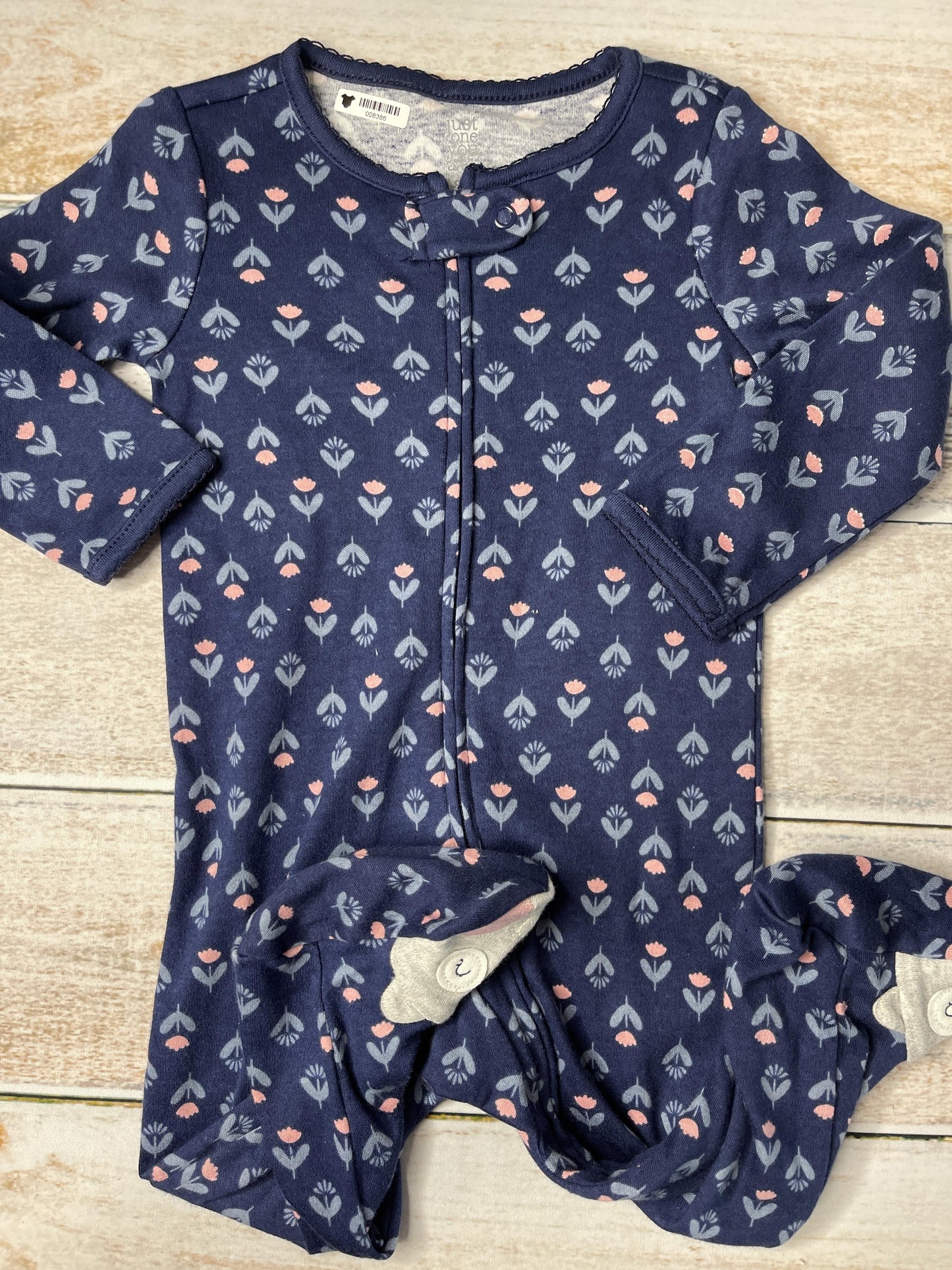 Carters Girls Navy Blue | pink Pajamas Size: 9 months Navy Blue | pink