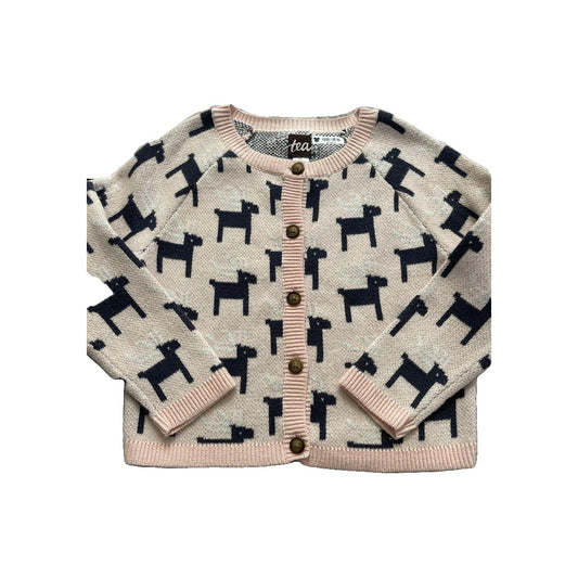 Tea Girls Navy Blue | pink Sweater Size: 3T Navy Blue | pink