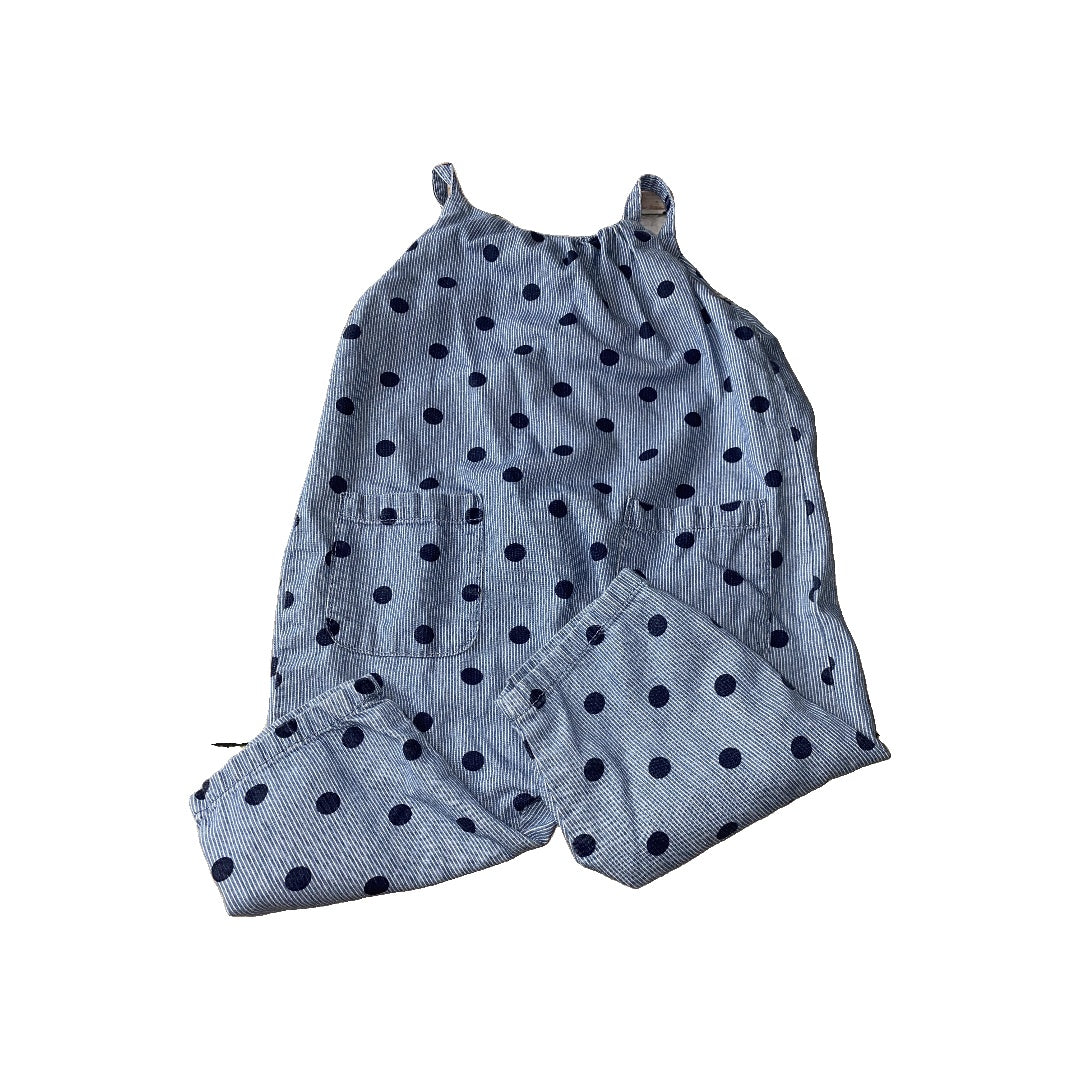Zara Girls Navy Blue | polka dot Romper Size: 12-18 months Navy Blue | polka dot
