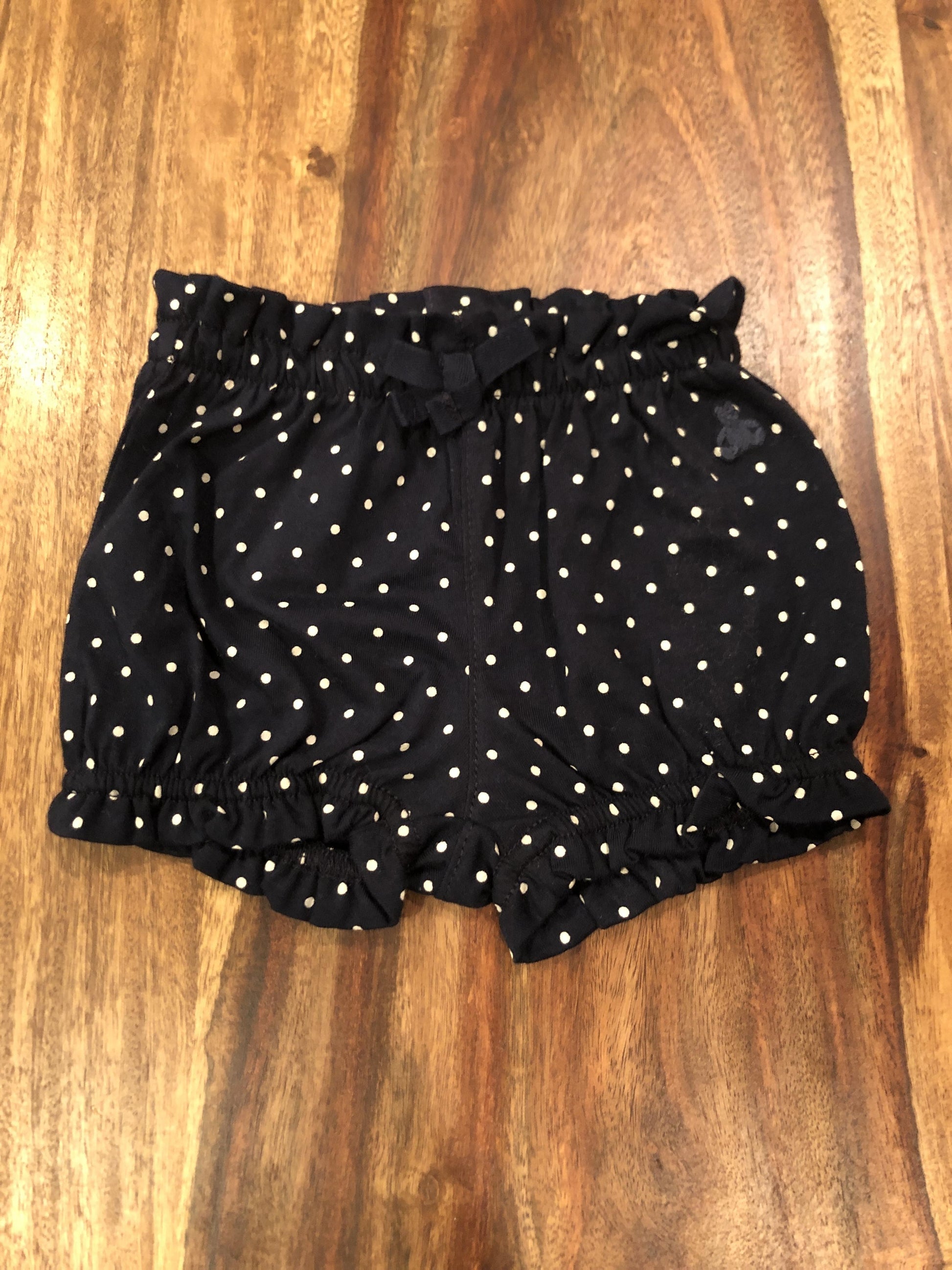 Gap Girls Navy Blue | polka dot Shirt Size: 0-3 months Navy Blue | polka dot