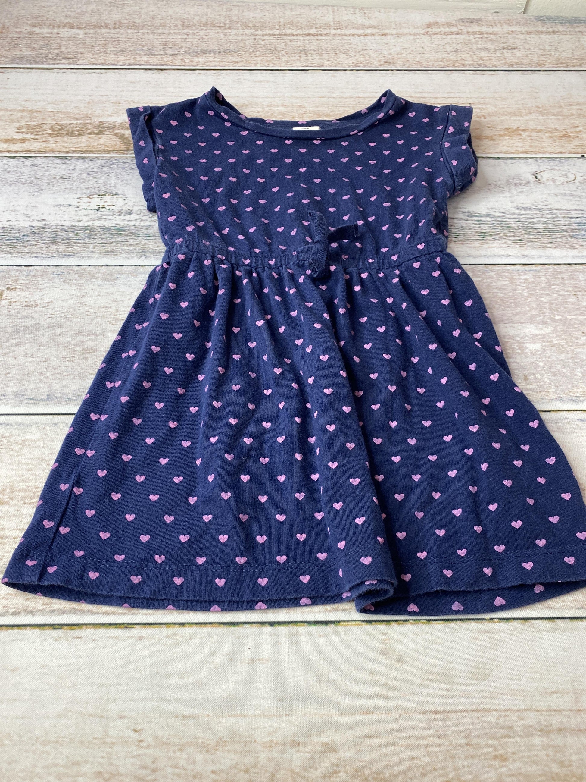 Gap Girls Navy Blue | purple | Hearts Dress Size: 2T Navy Blue | purple | Hearts