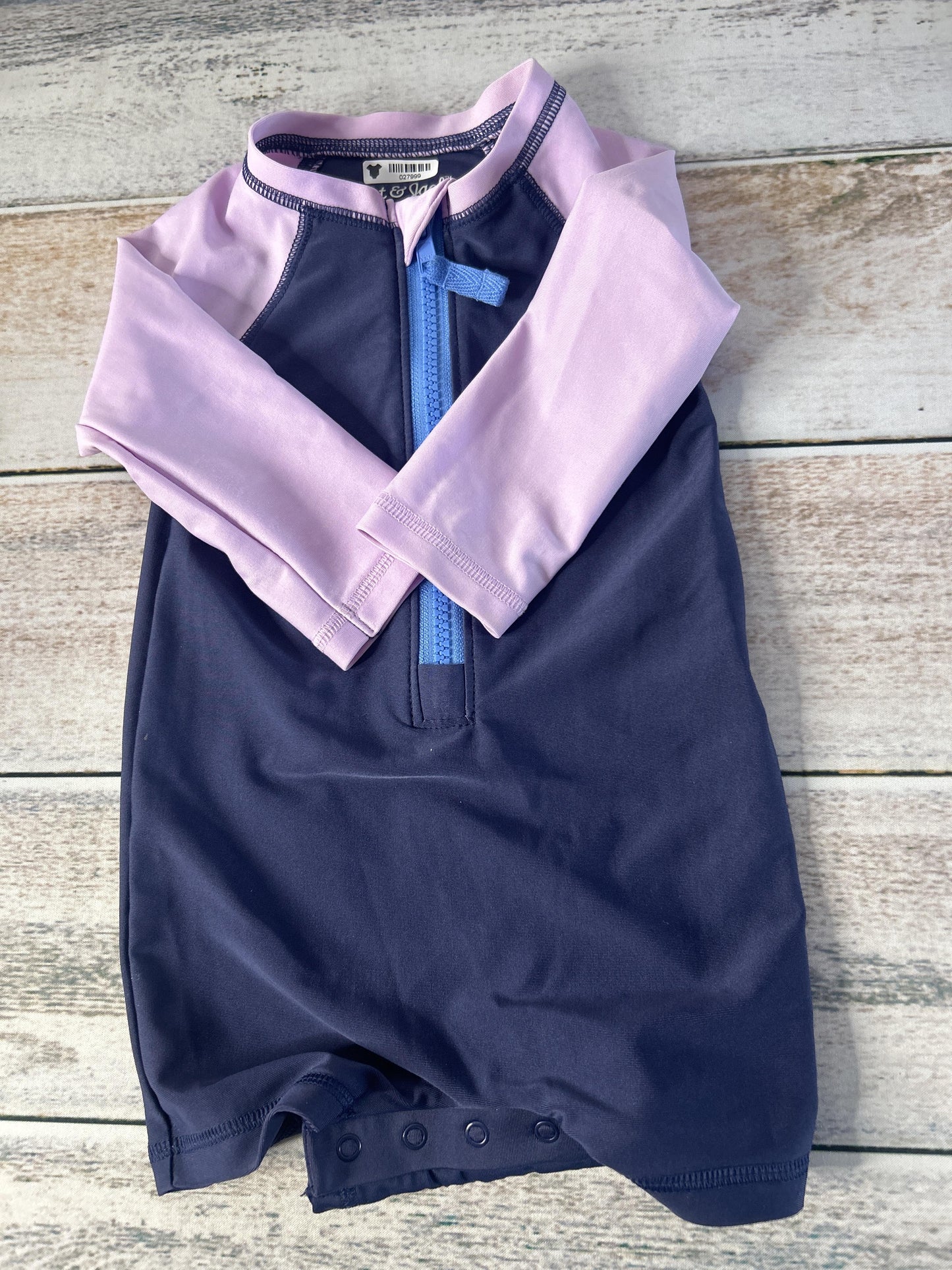 Unisex Navy Blue | purple Rashguard Size: 9-12 Months Navy Blue | purple