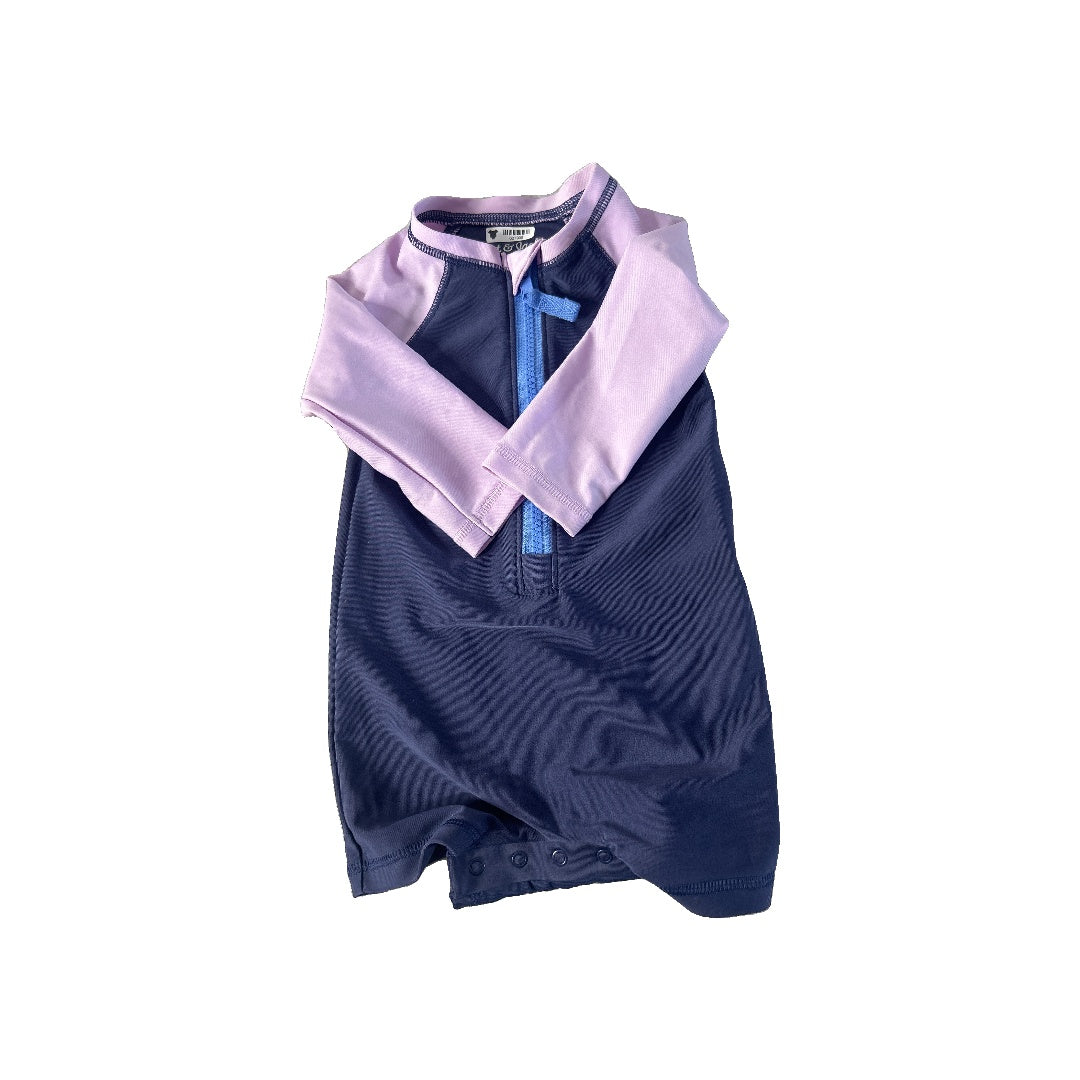 Unisex Navy Blue | purple Rashguard Size: 9-12 Months Navy Blue | purple